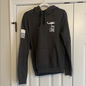 Nine Line Charcoal Men's Pullover Hoodie